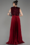 Burgundy Long Evening Dress ABU3326