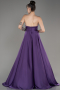 Lilac Strapless Long Satin Prom Dress ABU3965