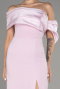 Powder Color Slit Long Evening Dress ABU4024