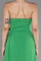 Green Strapless Slit Long Chiffon Evening Dress ABU6138