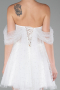 Mini White Engagement Dress ABK2109