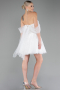 Mini White Engagement Dress ABK2109