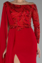Red Long Evening Dress ABU3511