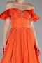 Orange Long Evening Dress ABU3884