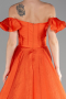 Orange Long Evening Dress ABU3884