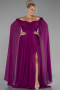 Violet Long Chiffon Plus Size Evening Dress ABU3464