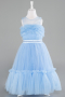 Long Blue Girl Dress ABU4221