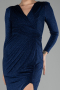 Long Navy Blue Evening Dress ABU3542