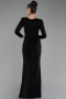 Long Black Evening Dress ABU3542