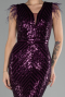 Long Plum Evening Dress ABU881