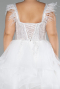 Short White Plus Size Engagement Dress ABK2087