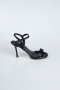 Black Leather Evening Shoe AB1119