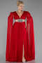 Long Red Plus Size Engagement Dress ABU4259