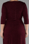 Burgundy Long Plus Size Evening Dress ABU3504