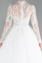 White Laced Long Sleeve Helen Wedding Dress ABG119