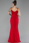 Red Straps Long Evening Gown ABU4299