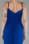 Sax Blue Straps Long Evening Gown ABU4299