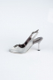 Platinum Laser Cut Evening Shoe MJ4101