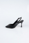 Black Laser Cut Evening Shoe MJ4101