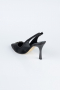 Black Laser Cut Evening Shoe MJ4101