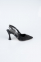 Black Laser Cut Stiletto MJ4102