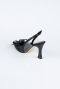 Black Satin Evening Shoe MJS4100