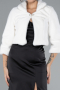 White Fur Evening Jacket ABC002