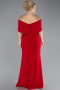 Long Red Plus Size Evening Gown ABU3945
