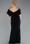 Long Black Plus Size Evening Gown ABU3945