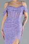 Lila Slit Long Stone Prom Gown ABU4394