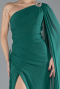 Long Emerald Green Chiffon Evening Dress ABU4406