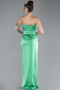Green Long Satin Evening Dress ABU2844