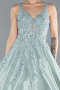 Mint Long Plus Size Engagement Dress ABU3618