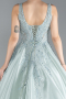 Mint Long Plus Size Engagement Dress ABU3618