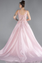 Powder Color Strappy Beaded Long Princess Haute Couture Dress ABU4441