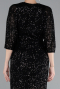 Black Short Scaly Invitation Dress ABK1912