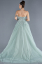 Long Mint Designer Evening Dress ABU4431