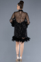 Short Black Scaly Cocktail Dress ABK2202