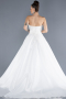 Long White Plus Size Wedding Dress ABG094