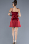Burgundy Short Satin Cocktail Dress ABK2225