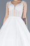 White Stones On Top Glitter Princess Plus Size Wedding Dress ABG089