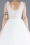 White Stones On Top Glitter Princess Plus Size Wedding Dress ABG089