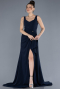 Long Navy Blue Evening Dress ABU4621