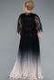 Long Black Chiffon Plus Size Evening Gown ABU4633