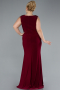 Burgundy Long Plus Size Evening Dress ABU2854