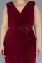 Burgundy Long Plus Size Evening Dress ABU2854