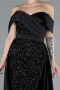 Long Black Evening Dress ABU4661
