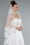 White Wedding Veil AB02