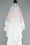 White Wedding Veil AB02