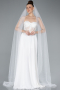 White Wedding Veil AB01